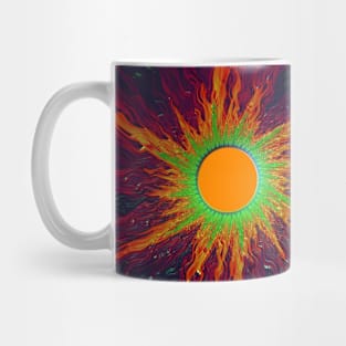 Fractal Sun Burst Mug
